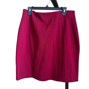 Preview Collection Maroon Pencil Mini Skirt